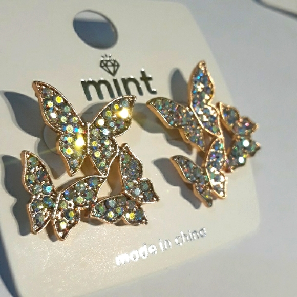 Butterfly Post Earrings - Picture 9 of 9